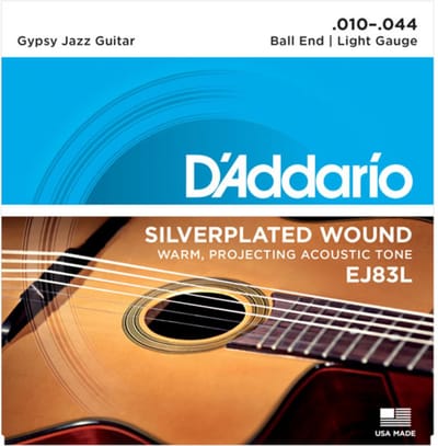 D'Addario EJ83L Gypsy Jazz Gitaarsnaren Light (10-44)