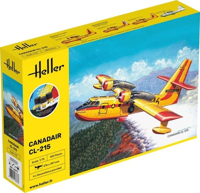 Heller Modelbouwpakket Militaire voertuigen - 56373 Canadair CL-215 Plane - Starter Kit Plastic - 1:72 - Modelbouw