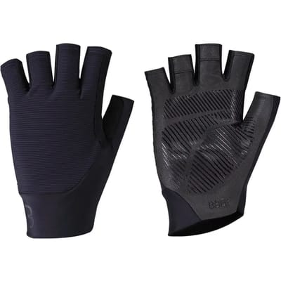 BBB Cycling Course - Fietshandschoenen Zomer - 10 - 25 °C - Ultradun & Antislip - Comfortabel en Ademend Materiaal - Wielrenhandschoenen Heren & Dames - Zwart - L - BBW-62