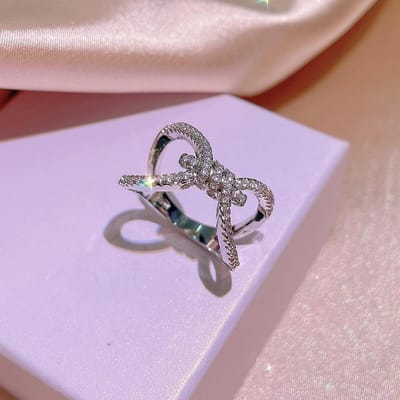 Ins Trendy Strikring voor Vrouwen met Niche Mode Persoonlijkheid Ontwerp Wijzervinger Ring Eenvoudig en Veelzijdig No. 10