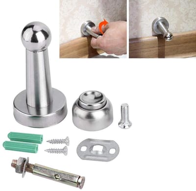 Dailygoods- Deurstoppers - Hoogwaardige Roestvrij Stalen Deurstopper - Magnetisch - Praktisch - Eenvoudig te Installeren - Duurzaam en Makkelijk te Reinigen - Deurbuffer