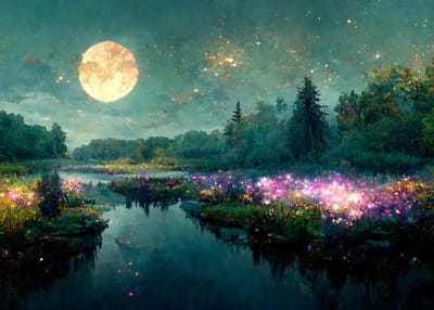 Moon River - Mint by Michelle Decoupage papier A1