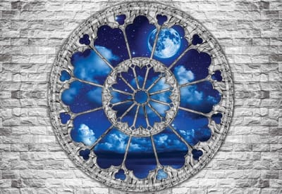 Fotobehang View Clouds Sea Moon | XL - 208cm x 146cm | 130g/m2 Vlies