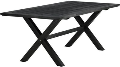 Svea - Elbert rechthoek tuintafel 200x100 cm - zwart