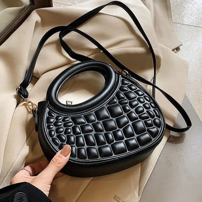 Sac Diamant Tendance pour Femmes Nouveau Sac Bandoulière Tendance pour Femmes Ins Sac à Main Monobretelle Polyvalent Français gray