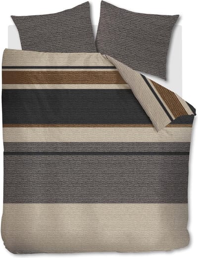 Beddinghouse Laila dekbedovertrek - Tweepersoons - 200x200/220 - Donker zand