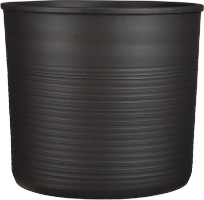 Mica Decorations Momo Ronde Bloempot - H33xØ38 cm - Donkergrijs