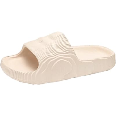 Pantoufle Homme Chaussures Homme Claquettes Pantoufles Homme Été Pantoufles Homme Marcher à la Maison Espadrilles Tongs Sliper Pantoufles pour Homme 45-46 white