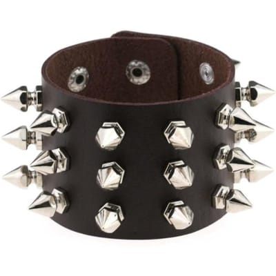Zwarte leren polsband armband manchet Goth Gothic Bar Punk armbanden Dames Heren armbanden kunnen worden aangepast Sieraden black