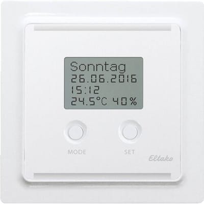 Eltako FUTH55ED/230V-pg Hygrostaat Draadloos Inbouw (in muur of meubel) Bereik max. (in het vrije veld) 30 m