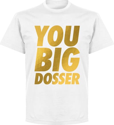 You Big Dosser Goud T-shirt - Wit - XS