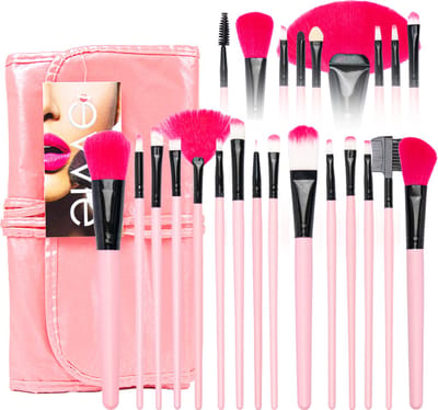 Make Up Kwasten - Make Up Kwasten Set 24 delig in Luxe Etui – Roze