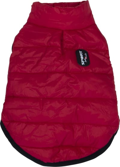 Jack&Vanilla hondenjas - bodywarmer - wind en waterdicht - maat M - 35cm - rood - hondenbodywarmer