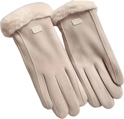Bovista Winterhandschoen - Handschoenen - Touchscreen Handschoenen - Handschoenen WInter - Winter - Pluche - Beige