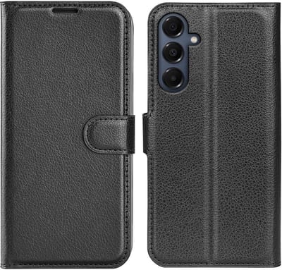 Coverup Hoesje - Geschikt voor Samsung Galaxy A17 Hoesje - Coverup Book Case - Zwart