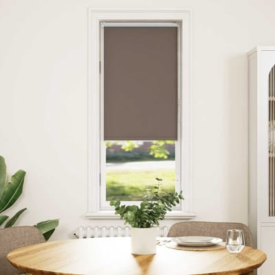 vidaXL - Rolgordijn - verduisterend - koffie - 45x130 - cm - stofbreedte - 40,7 - cm