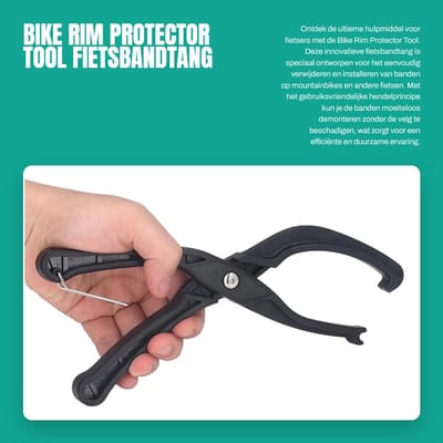 Dailygoods- Fietsbandtang Arbeidsbesparend - Bandverwijderingsklem - Velgbeschermer - Duurzaam ABS Materiaal - Efficiënt en Schokbestendig - Handvat voor Makkelijk Gebruik - Bandenverwijderaar
