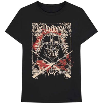 Star Wars Unisex Adult Darth Vader T-Shirt (Zwart)