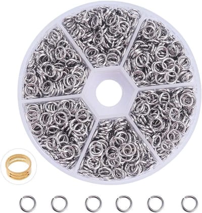 Set van 180 Stukken Rvs Kralen, 304 Roestvrij Staal, Duurzaam en Sterk, 6 x 1 mm Kralen voor Sieradenmaken