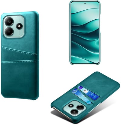 Backcover met Opbergvakjes + Screenprotector voor Xiaomi Redmi Note 14 5G _ Groen