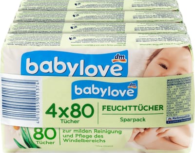 babylove billendoekjes (4x80 St), 320 St