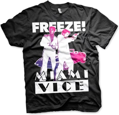 Miami Vice Freeze T-shirt zwart