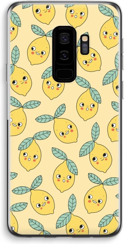 Case Company® - Hoesje geschikt voor Samsung Galaxy S9 Plus hoesje - Citroenen - Soft Cover Telefoonhoesje - Bescherming aan alle Kanten en Schermrand