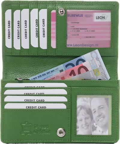 Portemonnee - Portemonnee dames - Portefeuille dames - Beurs - Dames portemonnee - Dames portemonnee leer - Cadeau - Vrouwen cadeautjes - Cadeau voor vrouw - Kado vrouwen - Kado vrouwen verjaardag - Cadeau voor vriendin - Voor haar - Cadeau voor mama