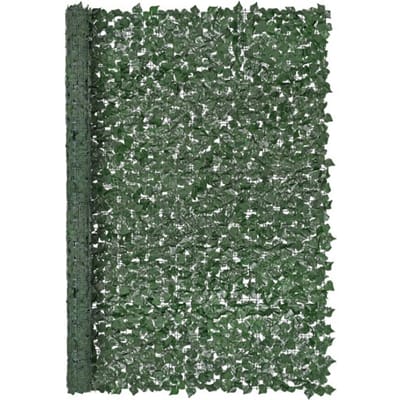 VEVOR Klimop Privacy Fence, 2440 x 1830 mm, Kunstmatige Plantenwand, Klimop Hek met Versterkte Verbinding, Kunstmatige Hagen met Wijnbladeren als Decoratie voor Tuin, Erf, Balkon of Terras