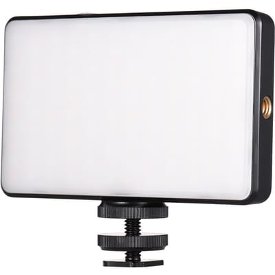 Andoer ST120 Pocket LED Videolamp Oplaadbaar Invullicht 2500K-9000K Tweekleurige Temperatuur zwart