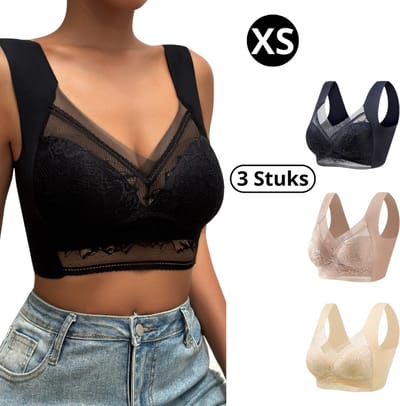 Livano BH Zonder Beugel - Zonder Bandjes - Push-up Bh's - Comfort Bh - 3 stuks - XS