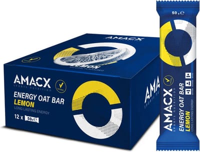 Amacx Energy Oat Bar - Energie Reep - Energy Bar - Lemon - 12 pack