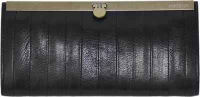 Hidesign lederen dames portemonnee 'Vintage' zwart