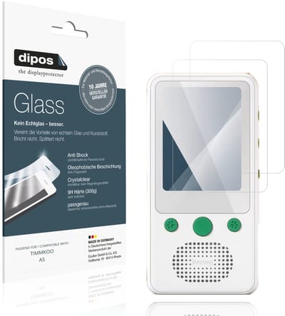dipos – 2x Pantserfolie geschikt voor TIMMKOO A5 | 9H Screenprotector