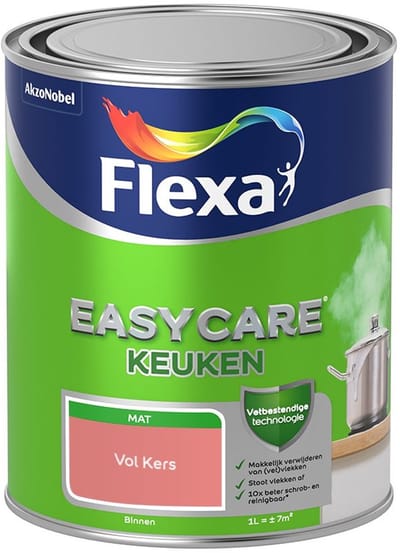 Flexa - Easycare Keuken - Vol Kers - Mengverf - 1 L