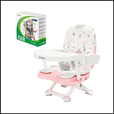 Babystoelverhoger voor Baby’s - Eettafel Booster Seat met Afneembaar Dienblad & Zacht Kussen voor 7-36 Maanden