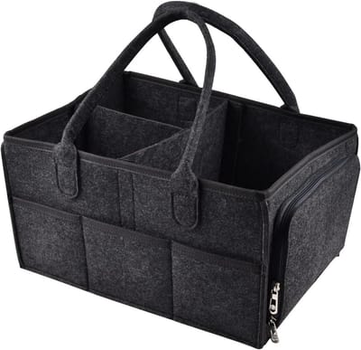 Luier Caddy Organizer – Draagbare Baby Box met Verstelbare Compartimenten voor Luiers en Baby Essentials