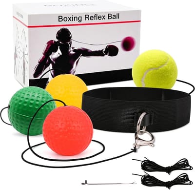 Boksreflexbal met Hoofdband voor Hand-Oogcoördinatie en Reactietraining