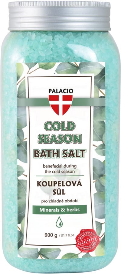 Palacio Cold Season Eucalyptus Badzout – Verfrissend & verzachtend kruidenbad – Tegen spanning, koude dagen & verkoudheidsgevoel – 900 g