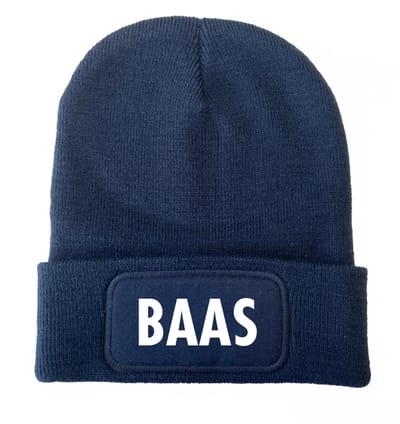Baas wintermuts navy - soBAD. | Wintersport | Après ski outfit Warme Muts voor Volwassenen | Heren en Dames Beanie