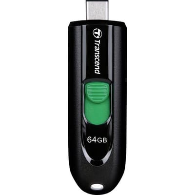 Transcend JetFlash 790C USB-stick 64 GB Zwart TS64GJF790C USB-C 3.2 Gen 1