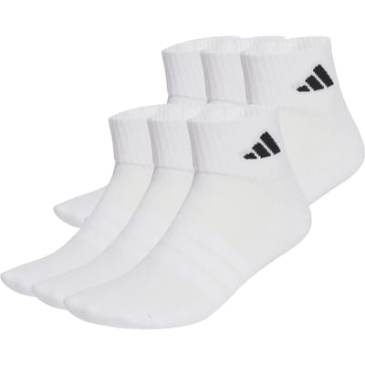 Adidas Performance Gevoerde Essentials Enkelsokken 6 Paar - Unisex - Wit