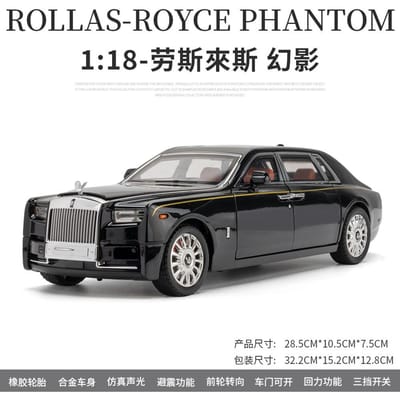 1:18 Rolls Royce Phantom Legering Luxy Auto Model Diecasts Metaal Auto Collectie Gesimuleerde Decoraties Geluid & Licht Cadeaus Voor Kinderen A620