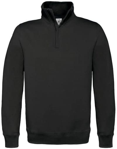 Katoenen sweatshirt met 1/4 rits B&C ID.004