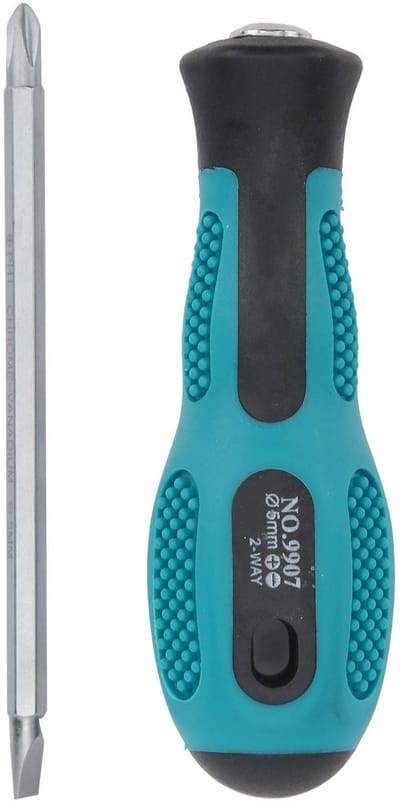 Allecto - Dubbele Schroevendraaier - Ergonomisch en Magnetisch - Anti-Slip Handvat voor Comfort - 75mm - Precisie en Gebruiksgemak - Schroeven - G