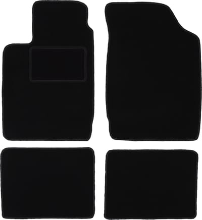 Zwarte veloursmatten voor: Renault Thalia I sedan (2000-2010)