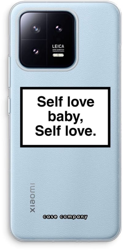 Case Company® - Hoesje geschikt voor Xiaomi 13 Pro hoesje - Self love - Soft Cover Telefoonhoesje - Bescherming aan alle Kanten en Schermrand