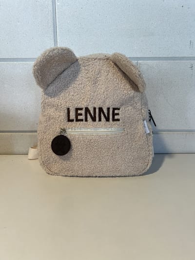 Gepersonaliseerde Adalletti teddy rugzak kids | sand rugtas | rugzak met naam | schooltas met naam | tas | kinderen | peuter | kleuter| teddy | sand  | rugtas | baby en kind