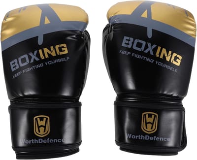 Bokshandschoenen - Trainingshandschoenen - Sporttraining - Ademend en schokabsorberend - 37x18x12 cm - Zwart