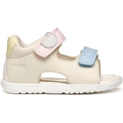 GEOX SANDAL MACCHIA DREUMES Sandalen - LICHT IVOORKLEURIG/LICHTGEEL - Maat 18
